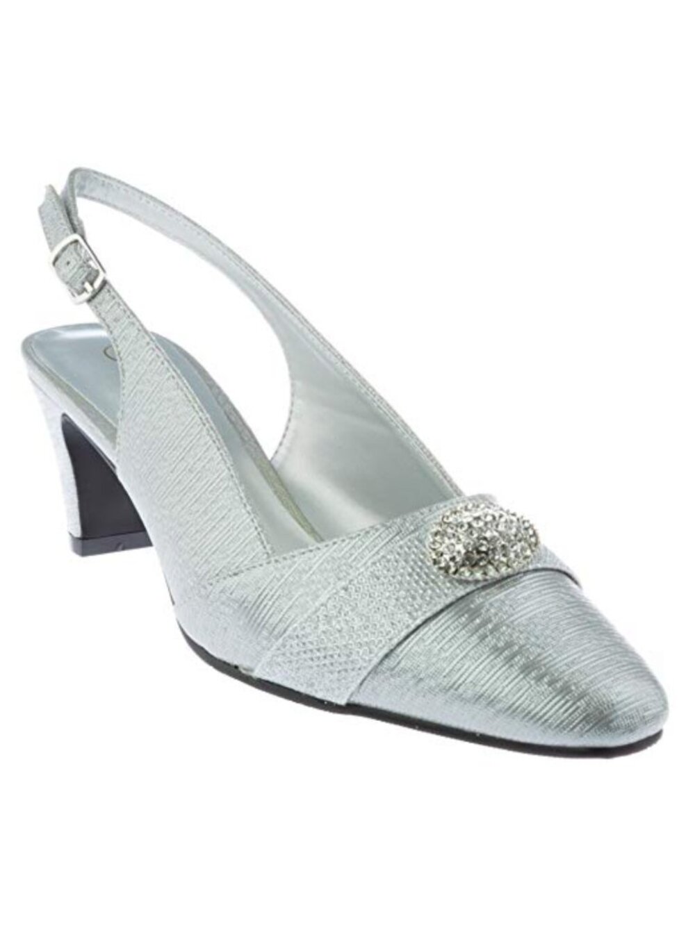 Women's Wide Width Heeled Sandals Open Toe Slingback Dress Shoes
